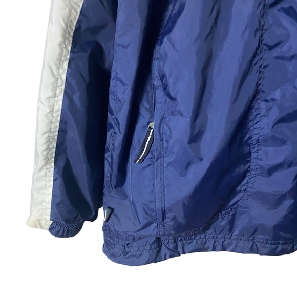 Vintage Nike Windbreaker Track Jacket Hoodie Large Grey Tag Athleisure Y2K - Picture 2 of 8